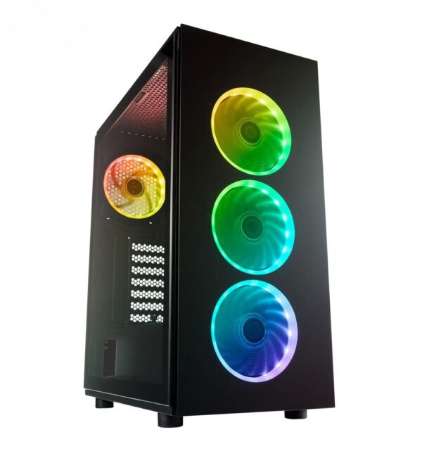 FSP CMT340 ATX mid Tower, Black, USB, POC0000061 (ATX mid Tower, Black, USB 3.0 x 2 Port,HD Audio, A.RGB)