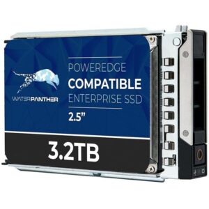 Water Panther 3.2TB SAS 12Gbps 2.5-Inch x 15mm Enterprise SSD in 13G Tray Compatible with Dell PowerEdge Servers 0J68N1 0X8F87 R330 R730XD R420 R920 R410 R515 (Renewed)