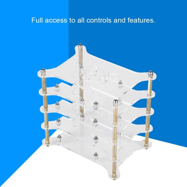 Transparent 4 Layer Acrylic, Acrylic Case 4 Layers Transparent Acrylic Case Shelf Stack Raspberry Pi 3,2 B B Raspberry Pi Case - Image 4