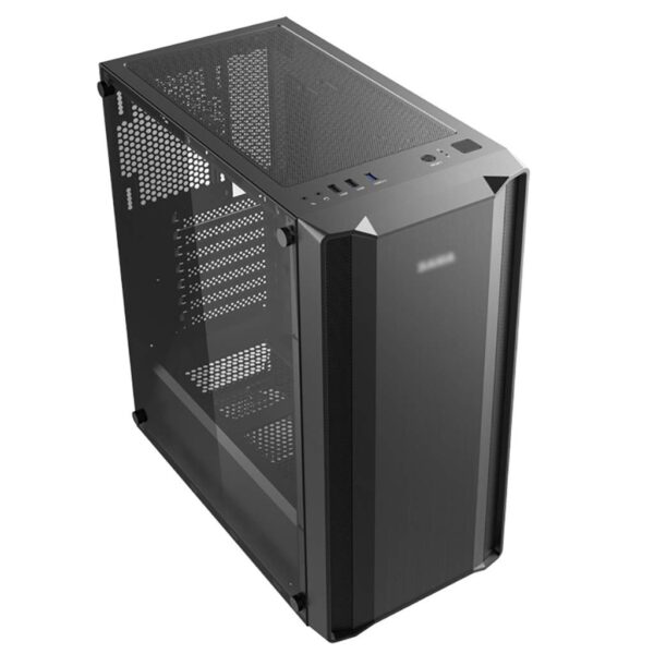 HDYD Gaming Case,Mid-Tower PC Gaming Case ATX/M-ATX/ITX - Front I/O USB 3.0 Port - Transparent Side Panels- 8 Fan Position - Water-Cooling Ready (Size : 6 Fan) - Image 2