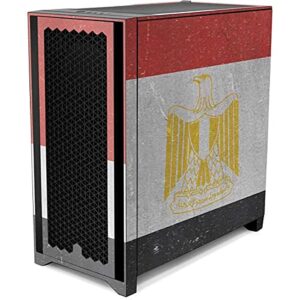 Skinit Decal Gaming Skin Compatible with Corsair 4000D Tempered Glass Mid-Tower ATX Case - Skinit Originally Designed Egyptian Flag Distressed Design