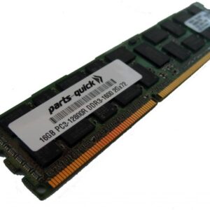 parts-quick 16GB DDR3 Memory for Supermicro X9DRT-HF+ Motherboard PC3-12800 ECC Registered DIMM 240 pin 1600MHz RAM