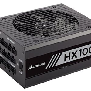 CORSAIR HX Series, HX1000, 1000 Watt, 80+ Platinum Certified, Fully Modular Power Supply (Renewed)
