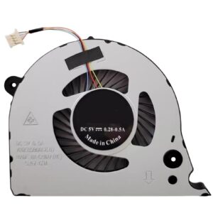 CPU + GPU Cooling Fans Suitable for Dell inspiron 15 7577 7588 G5 15 5587 G7 7577 7588 for Vostro 15-7580 7570 P71F P72F Series Laptop Cooler Fan XRDF85B0017E07 + XRDF85B0017E06 02JJCP 5V 4PIN (CPU)