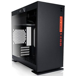 in Win 301 Mini Tower PC Case with Tempered Glass Side Panels, Black (Model Number: IW-CF07B 301-Black)