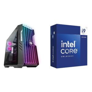 Cooler Master HAF 700 EVO E-ATX High Airflow PC Case, IRIS Customizable LCD & Intel® CoreTM i9-14900K New Gaming Desktop Processor 24 (8 P-cores + 16 E-cores)