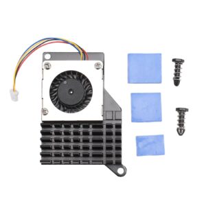 Active Cooling Fan, Active Cooler Steady Running Simple Installation Efficient Durability for Replacement (Black)