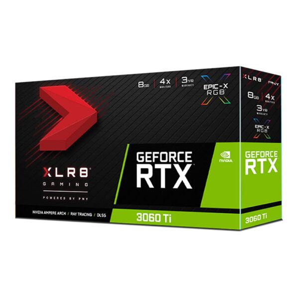 PNY GeForce RTX™ 3060 Ti 8GB XLR8 Gaming Revel Epic-X RGB™ Dual Fan Graphics Card LHR (Renewed) - Image 7