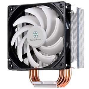 Silverstone Tek Argon Series CPU Cooler with 120mm Cooling Fan for Socket LGA775/1155/1156/1366/2011, AM2/AM3/FM1/FM2, White AR01