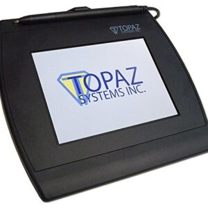 Topaz T-LBK57GC-BHSB-R Siggem 5.7” Color Dual Serial/HID USB BackLit Electronic Signature Pad with Software (Renewed)