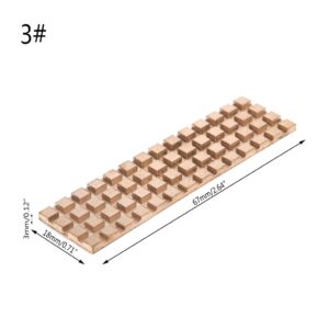 zhiounny Copper Heatsink Thermal Conductive Adhesive for M.2 NGFF 2280 PCI-E NVME SSD