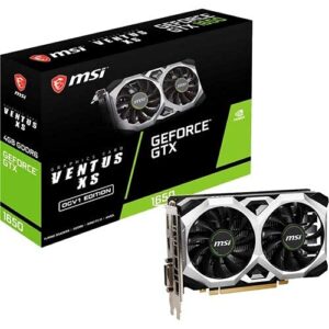 MSI Gaming GeForce GTX 1650 128-Bit HDMI/DP/DVI 4GB GDRR6 HDCP Support DirectX 12 VR Ready OC Graphics Card (GTX 1650 D6 Ventus XS OCV1) (Renewed)