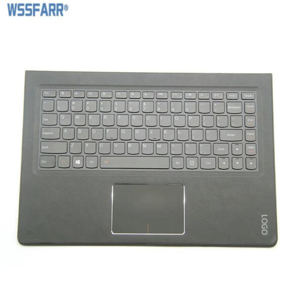 for 1pcs 900-13ISK Palmrest Case Upper Cover with US Backlit Keyboard Black 5CB0K48472 - Image 2