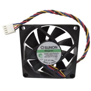 for KDE1207PHVX 12V 3.8W 7015 7CM 4-Wire Cooling Fan