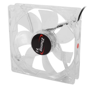 Qtqgoitem DC 12V 0.23A LED Heatsink CPU Cooling Fan 120 x 120 x 25mm Clear for Desktop Computer (Model: a3b 36b 5ba f29 7bb)
