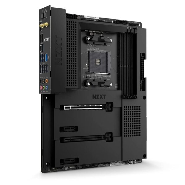 NZXT N7 B550 - N7-B55XT-B1 - AMD B550 chipset (Supports AMD Socket AM4 Ryzen CPUs) - ATX Gaming Motherboard - Integrated Rear I/O Shield - WiFi 6 connectivity - Black (Renewed) - Image 3