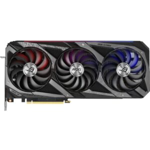 ASUS ROG Strix NVIDIA GeForce RTX 3080 V2 OC Edition Gaming Graphics Card (PCIe 4.0, 10GB GDDR6X, LHR, HDMI 2.1, DisplayPort 1.4a, Axial-tech Fan Design, 2.9-Slot, Super Alloy Power II)(Renewed)