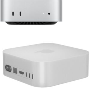 Ferbao Case for Mac Mini M4 / M4 Pro 2024,Silicone Protective Case for Mac Mini M4 / M4 Pro (Transparent)