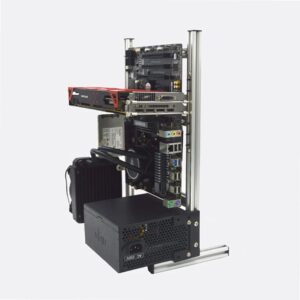 EDIY DIY Computer Chassis Bracket Open Motherboard Case Rack ATX Vertical Horizontal PC Game Water-Cooled Test Bench Creative Overclocking Aluminum Frame Good Heat Dissipation All Silver, ITX Silver
