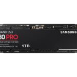 SAMSUNG 980 PRO SSD 1TB PCIe 4.0 NVMe Gen 4 Gaming M.2 Internal Solid State Drive Memory Card, Maximum Speed, Thermal Control MZ-V8P1T0B/AM
