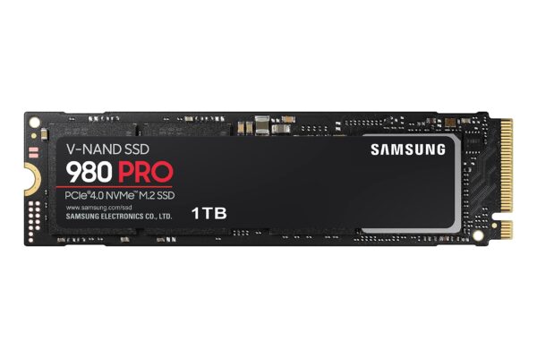 SAMSUNG 980 PRO SSD 1TB PCIe 4.0 NVMe Gen 4 Gaming M.2 Internal Solid State Drive Memory Card, Maximum Speed, Thermal Control MZ-V8P1T0B/AM