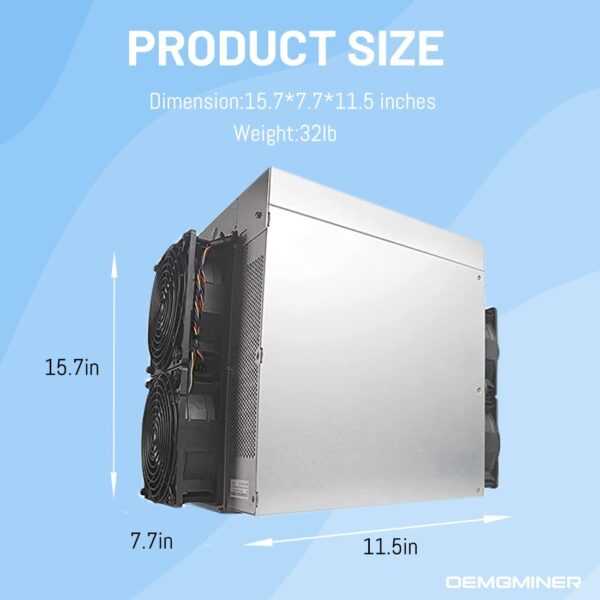 OEMGMINER Bitmain Antminer Miner S19 XP 141T 3032W Bitcoin Miner BTC/BCH Miner Crypto Mining (Antminer S19 XP 141Th) (Renewed) - Image 4
