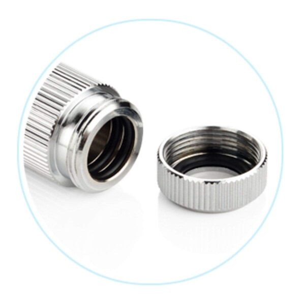 Bitspower Touchaqua G1 / 4 inch Female Adjustable Link Pipe 16-22mm (Glorius Silver) TA-GFALP1622-GS - Image 2