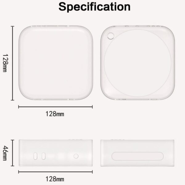 Ferbao Case for Mac Mini M4 / M4 Pro 2024,Silicone Protective Case for Mac Mini M4 / M4 Pro (Transparent) - Image 6