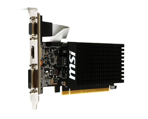 MSI Gaming GeForce GT 710 1GB GDRR3 64-bit HDCP Support DirectX 12 OpenGL 4.5 Heat Sink Low Profile Graphics Card (GT 710 1GD3H LP) (Renewed) - Image 4