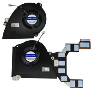 ZHAWULEEFB Replacement New GPU+GPU Fan for ASUS GX501 GX501V GX501VI GX501VSK GX501VIK 13NB0GU0P06011 ND75C18-17C09 13NB0GU0P05011 ND75C19-17C10 DC5V 0.50A Fan