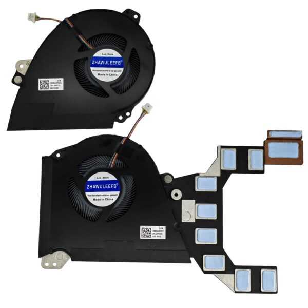 ZHAWULEEFB Replacement New GPU+GPU Fan for ASUS GX501 GX501V GX501VI GX501VSK GX501VIK 13NB0GU0P06011 ND75C18-17C09 13NB0GU0P05011 ND75C19-17C10 DC5V 0.50A Fan