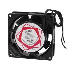 Qtqgoitem AC 220V 0.1A 2P Computer PC Case CPU Cooler Cooling Fan 80mm x 25mm (Model: 2e2 92f 093 255 5d1)