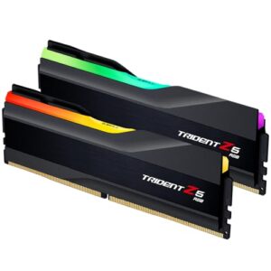 G.SKILL Trident Z5 RGB Series (Intel XMP 3.0) DDR5 RAM 96GB (2X 48GB) 6000MT/s CL30-36-36-96 1.35V Desktop Computer Memory U-DIMM - Matte Black (F5-6000J3036F48GX2-TZ5RK)