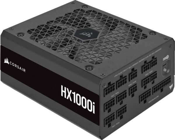 Corsair HX1000i, HXi Series, 80 PLUS Platinum Fully Modular Ultra-Low Noise ATX Digital Power Supply (Triple EPS12V Connectors, 140mm Fluid Dynamic Bearing Fan, Zero RPM Fan Mode) Black (Renewed)