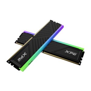 XPG SPECTRIX D35G RGB DDR4 3600MHz CL18 32GB (2x16GB) PC4-28800 RAM 288-Pins UDIMM Desktop Memory Kit Black Heatsink(AX4U360016G18I-DTBKD35G)