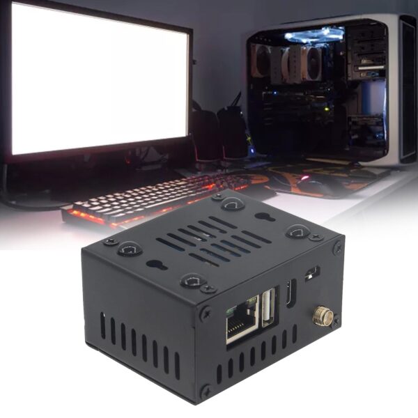 Mjaie Stylish Metal Case with Cooling Fan for Orange Zero3 Board Enclosure Keep Your Device Cool and Secure Metal Enclosure for Orange - Image 2