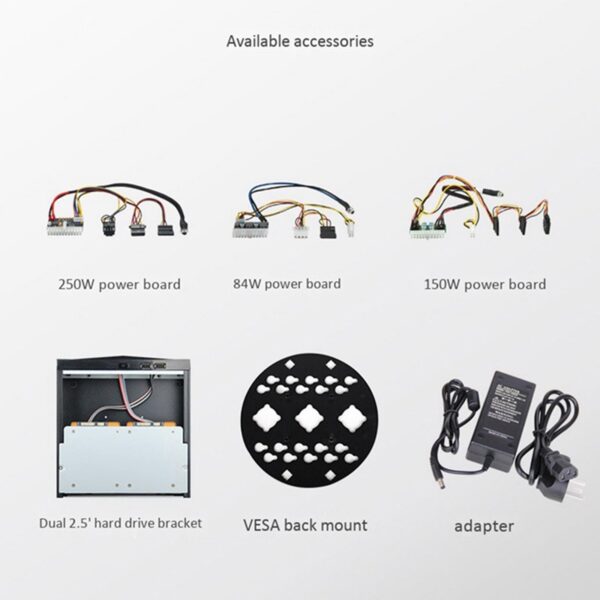 YS0911 M06 Desktop Case Mini-ITX PC Chassis Versatile and Efficient Industrial Control Case Hanging Bracket Foot Stand Computer Case - Image 8