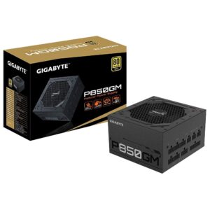 Gigabyte GP-P850GM (80 Plus Gold 850W, Modular, Smart Fan, Smart Power Protection, Power Supply) (Renewed)
