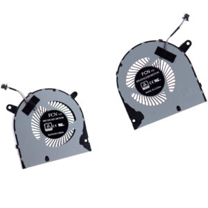 wangpeng New DC 5V 0.5A CPU Cooling Fan 4NYWG 04NYWG GPU Fan Cooler Set 160GM 0160GM for Dell G3 3590 G3 3500i7 9th Gen P89F Gaming Laptop