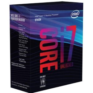 Intel Core i7-8700K Desktop Processor 6 Cores up to 4.7GHz Turbo Unlocked LGA1151 300 Series 95W (Renewed)