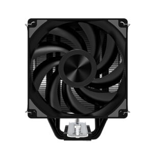 Air CPU Cooler 4 Heat Pipes PWM 4 Pin Quiet PC CPU Fan 1700 1200 1155 X79 X99 2011 CPU Heatsink AM5 AM4 (Color : 4 Heat Pipes, Size : Black-No light-2Fan)