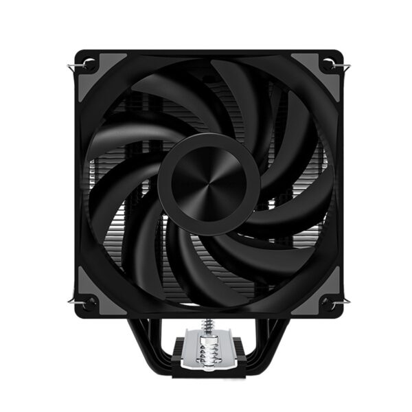 Air CPU Cooler 4 Heat Pipes PWM 4 Pin Quiet PC CPU Fan 1700 1200 1155 X79 X99 2011 CPU Heatsink AM5 AM4 (Color : 4 Heat Pipes, Size : Black-No light-2Fan)
