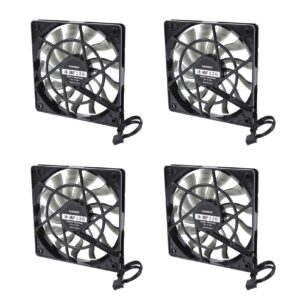 Soaying 4X Thin 12mm Thickness 120X120X12mm 12V Desktop Computer Host Quiet Fan with Speed 12CM Chassis Cooling Fan