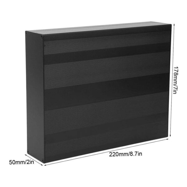Osdhezcn Aluminum Enclosure Case Project Boxes for Protections Aluminum Electronic Enclosure Box 50x178x220mm Aluminium Cooling Box - Image 9