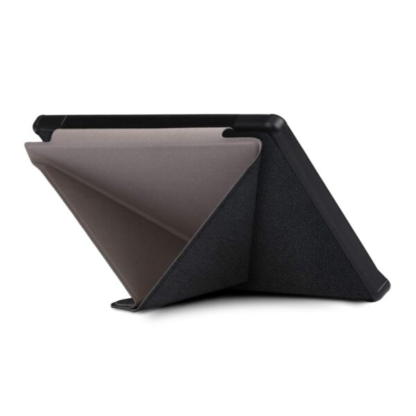 Kobo Libra H2O Flip Cover, Heavy Duty Folding Hard Kid Proof Cover PU Ultra Slim Smart Case with Auto Wake Up/Sleep Protection Shell Shockproof for Kobo Libra H2O 7.0 2019 Tablet PC (Black) - Image 5