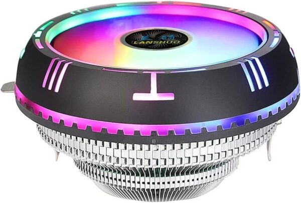 TARCT RGB CPU Ventilator Low Profile CPU Air Cooler with 90mm Silent Fan More Durable
