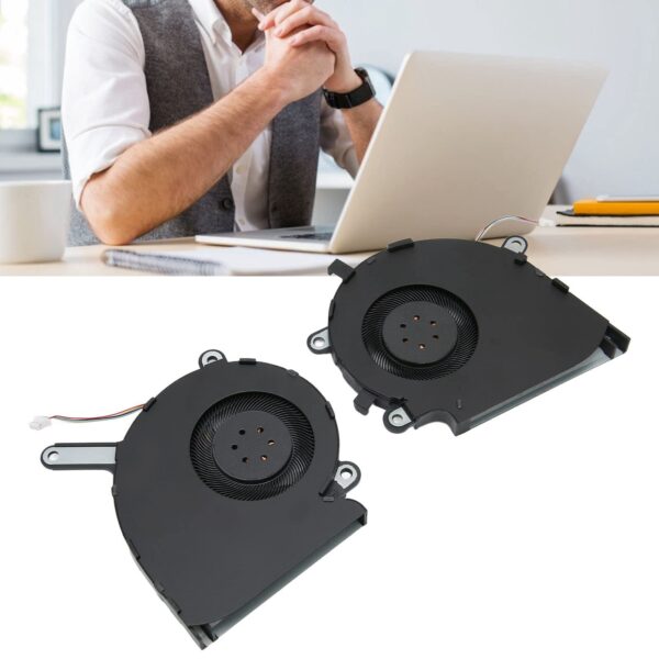 CPU Cooler, 4 Pin Aluminum Alloy Cooling Fan, Strong Heat Dissipation Laptop CPU Cooling Fan Compatible for ROG Strix G531G G531GT (DC 5V/0.5A) - Image 4