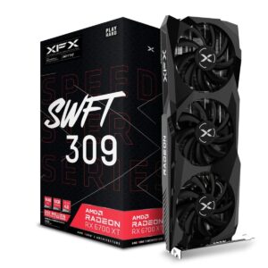 XFX Speedster SWFT309 AMD Radeon RX 6700 XT CORE Gaming Graphics Card with 12GB GDDR6 HDMI 3xDP, AMD RDNA 2 RX-67XTYJFDV (Renewed)