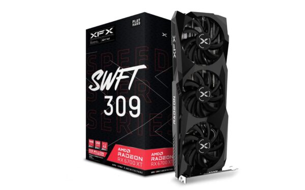 XFX Speedster SWFT309 AMD Radeon RX 6700 XT CORE Gaming Graphics Card with 12GB GDDR6 HDMI 3xDP, AMD RDNA 2 RX-67XTYJFDV (Renewed)