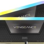 CORSAIR VENGEANCE RGB DDR5 RAM 32GB (2x16GB) 6000MHz CL36-44-44-96 1.35V Intel XMP Desktop Computer Memory – Black (CMH32GX5M2E6000C36)